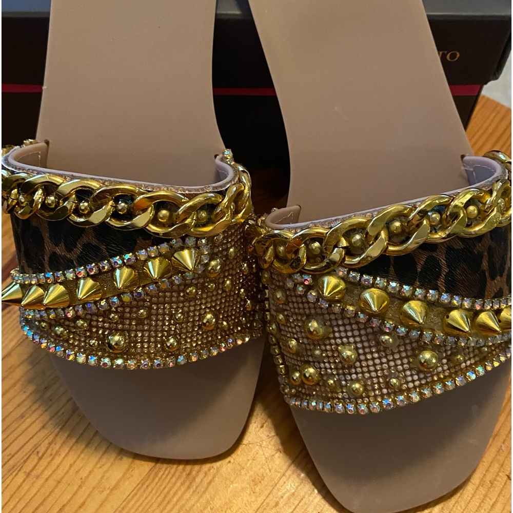 Vincent Camuto Blush Upscale Blinged-Out Jellie Sandals
